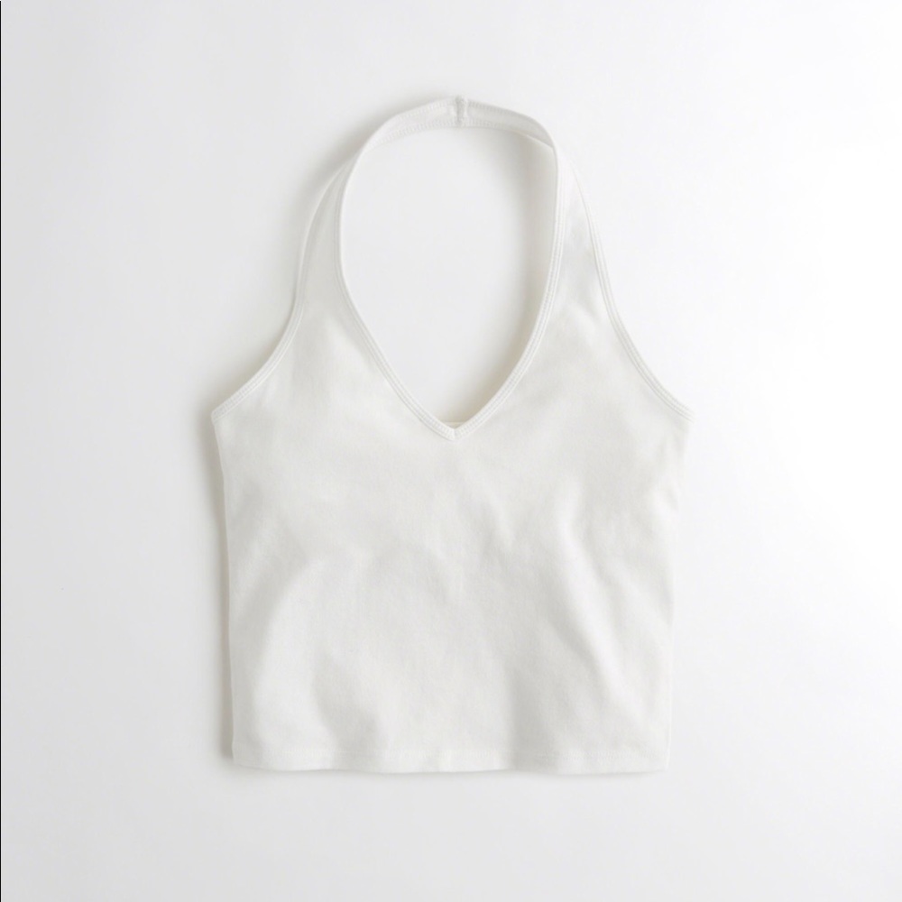 White Halter Top